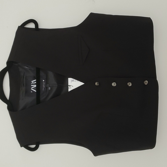 Zara Other Nwt Zara Black Dress Vest Poshmark